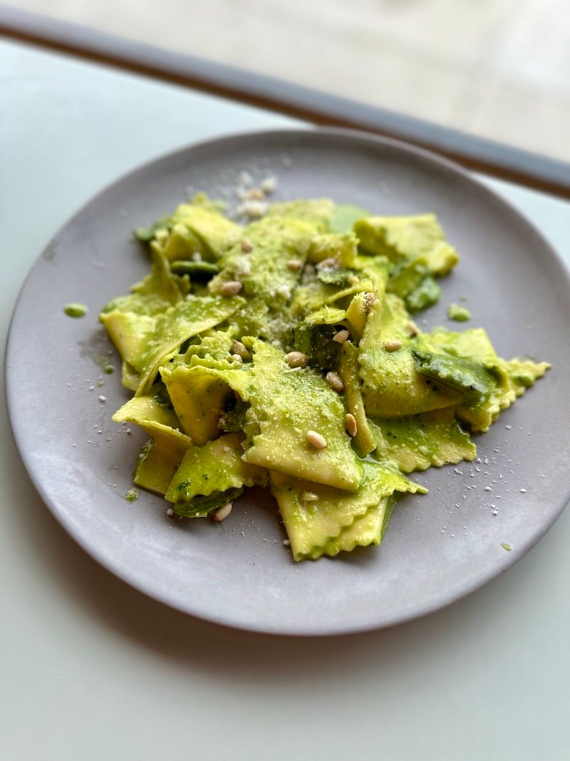 pasta supply co Maltagliata in basil pesto