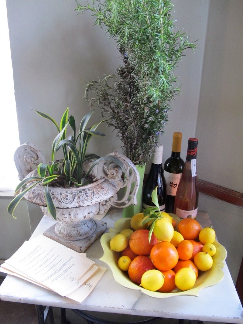 citrus and herbs at woodward's garden