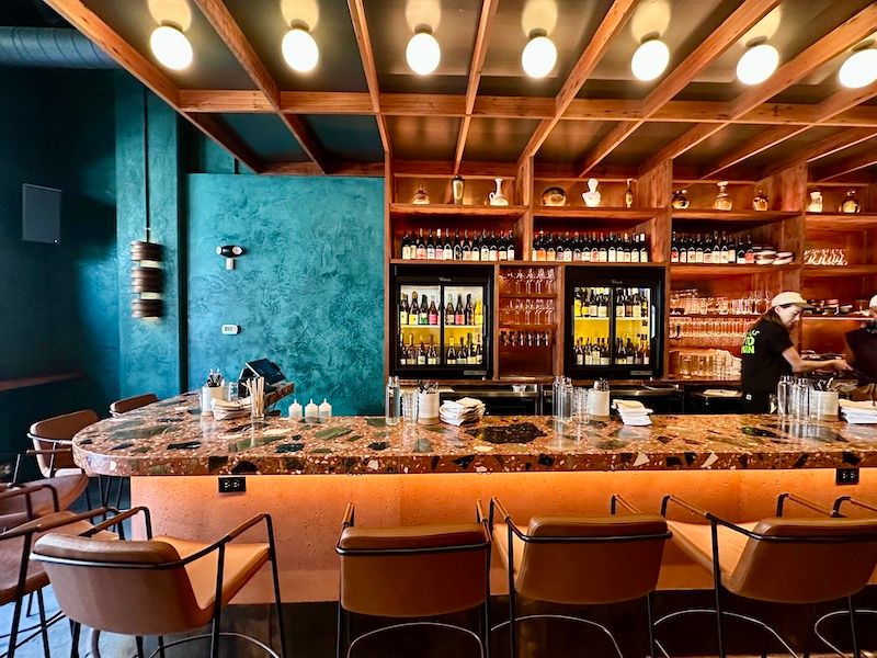 gorgeous tones and textures of Bar Gemini. 