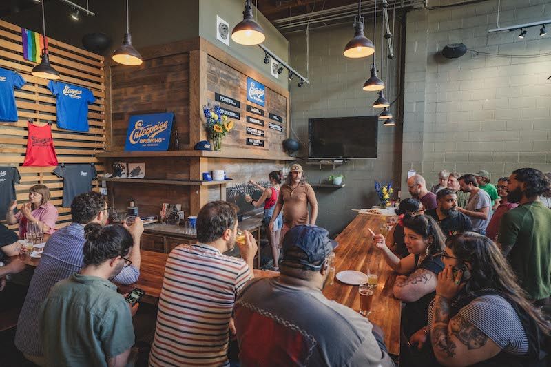 Enterprise Brewing Co.’s friends and family party. 