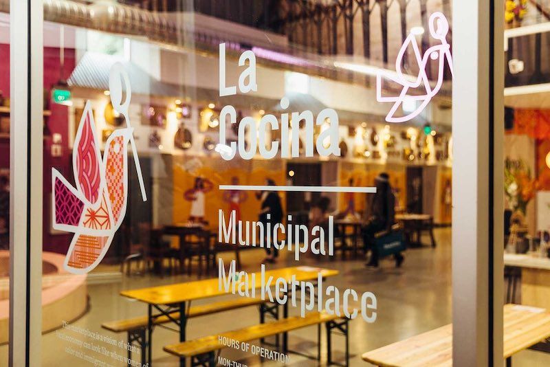 La Cocina Municipal Marketplace window