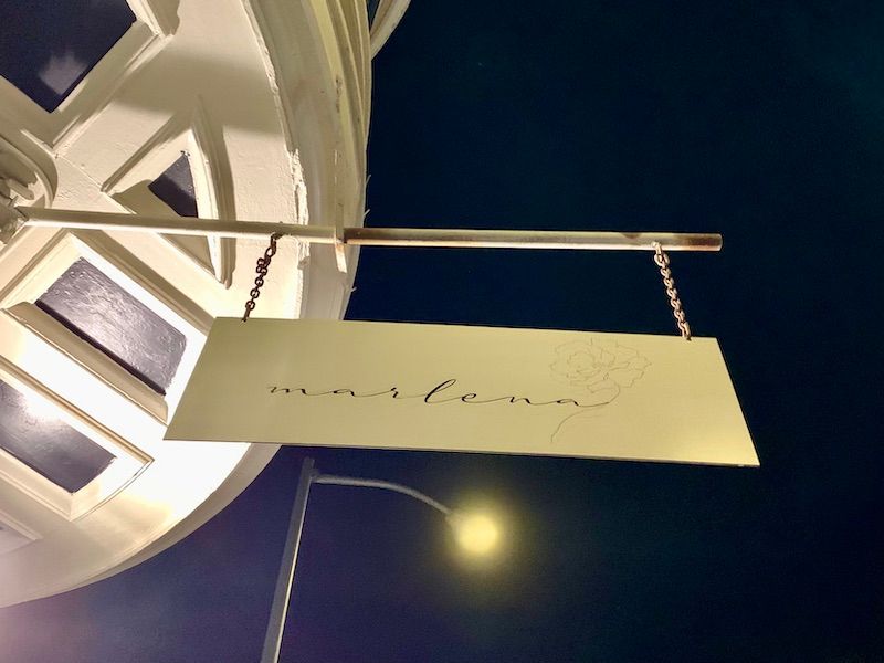 The sign outside Marlena in Bernal Heights