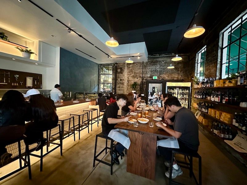 updated Flour + Water Pasta Shop space