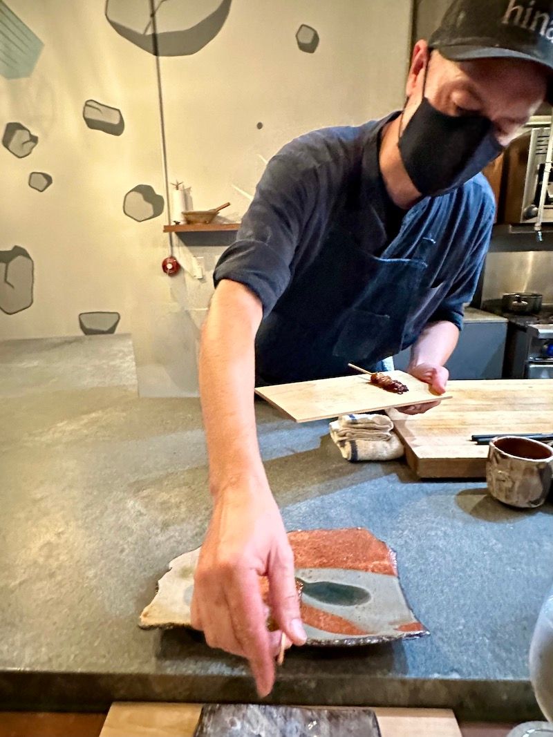 Chef Tommy Cleary in action at Hina.