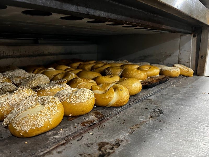 Handmade malt bagels