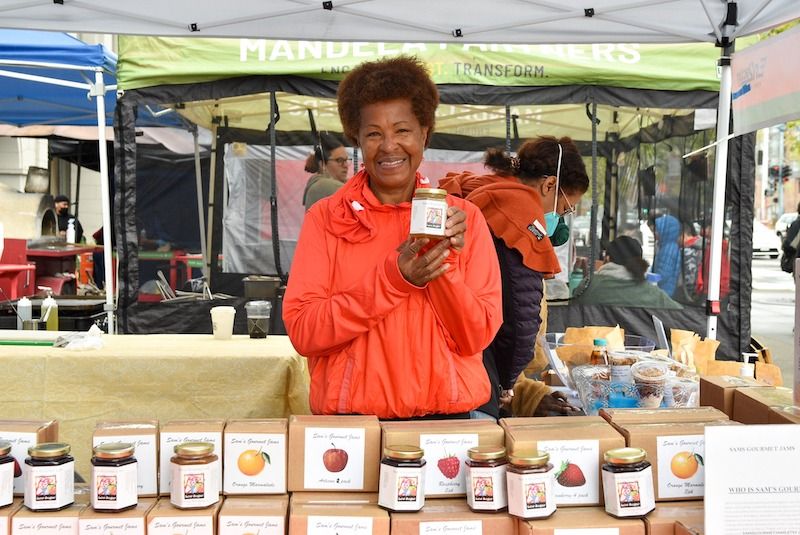 Sam’s Gourmet Jams at the farmers market