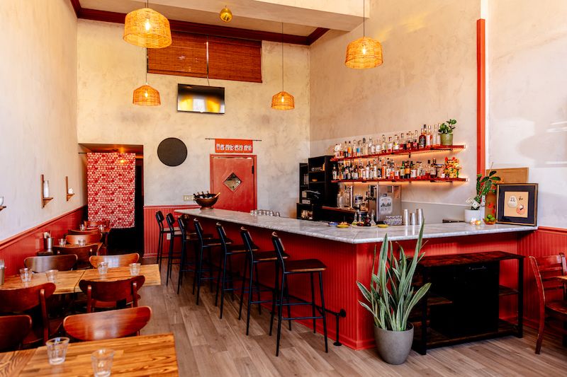 warm and welcoming interior of Good Luck Gato in Oakland