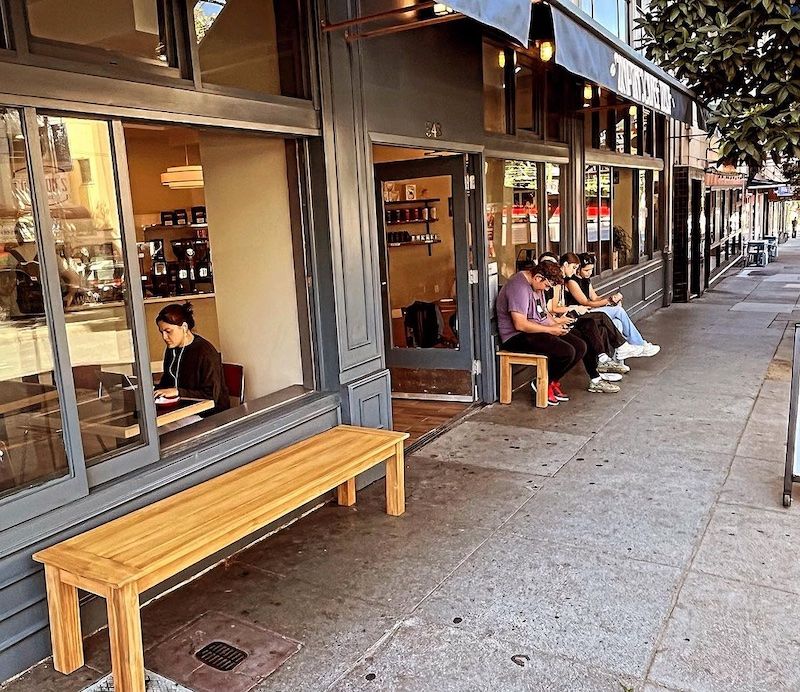 Compton’s Coffee House’s second location, nestled in North Beach with lots of open windows