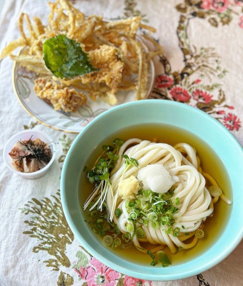 Fukuoka signature cold udon from Katsuo & Kombu
