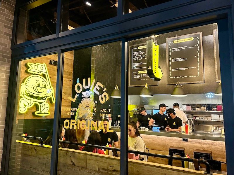 The exterior of Louie’s Original.