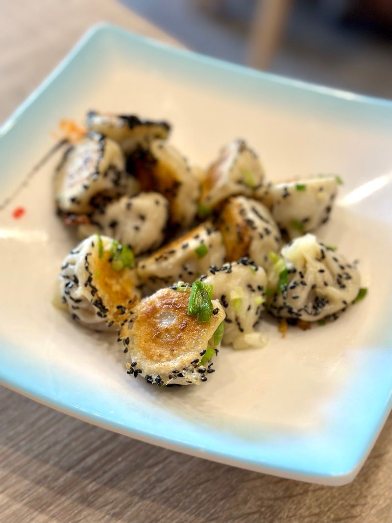 Mini pan-fried pork buns at Mini Potstickers