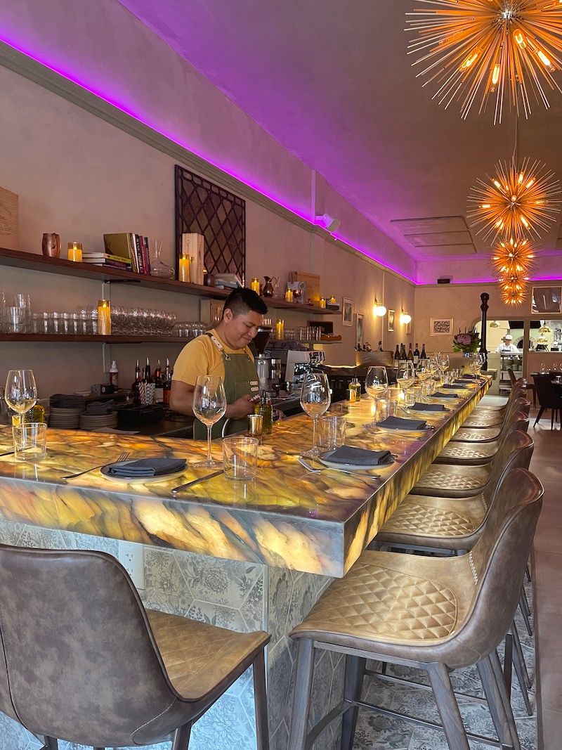 A look at the bar at The Rustic. 