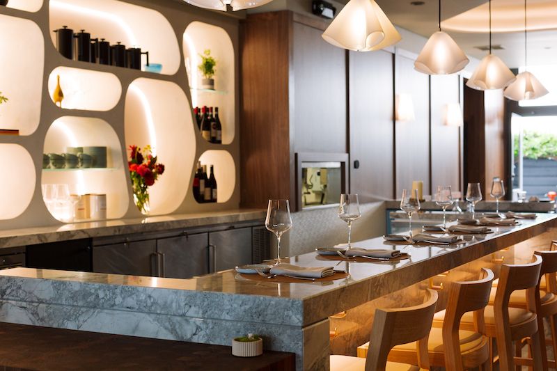 The chef's counter at 7 Adams. 