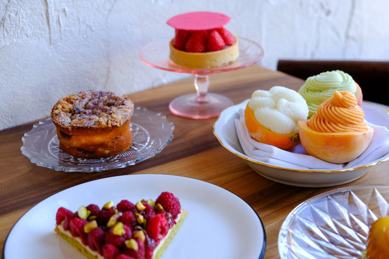 Selection of pâtisserie. 
