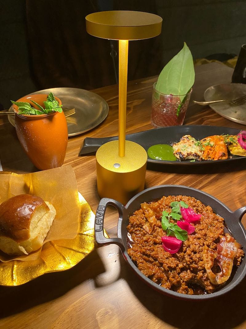 Pippal’s Goan chorizo and chicken tikka trio