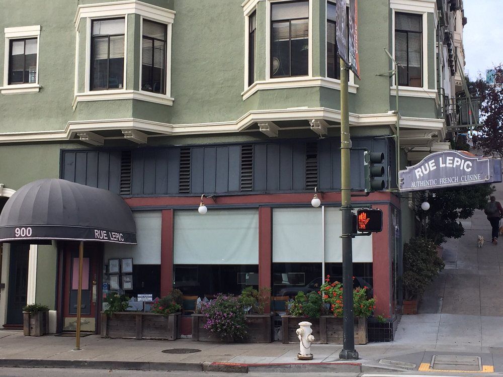 exterior of Rue Lepic.