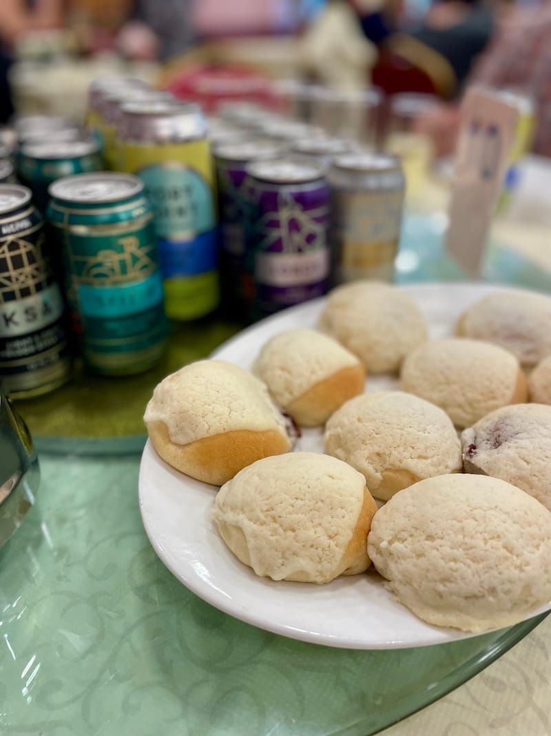 Fort Point beers and bao at last year’s brunch.