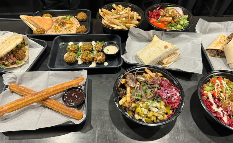 An array of items on the Sam’s East menu. Photo: Emad ElShawa.