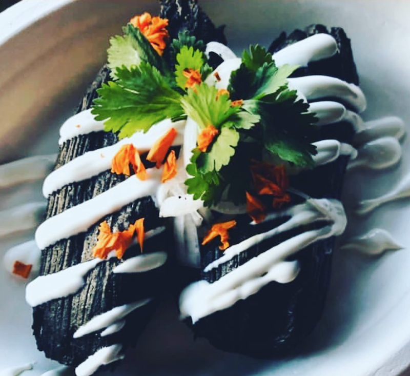 Chicano Nuevo’s beef tongue and cheese tamal negro has been a crowd favorite for years. Instagram photo courtesy of @chicano_nuevo.