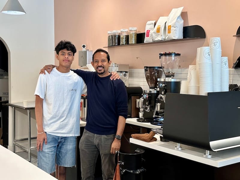 Owner Kinani Ahmed and his son, Rayankinani. Photo: © tablehopper.com.