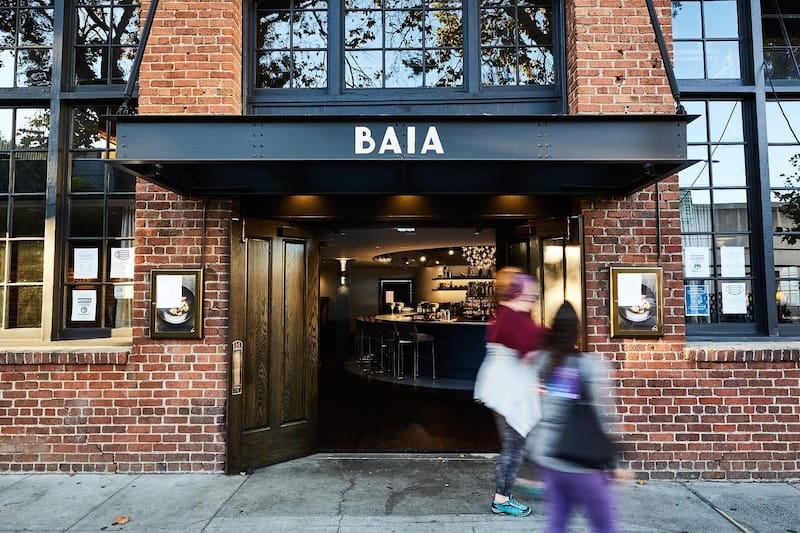 The exterior of BAIA in Hayes Valley. Photo courtesy of BAIA via Facebook.