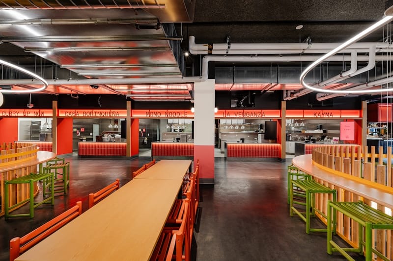 Upstairs local businesses. Image courtesy of Saluhall.