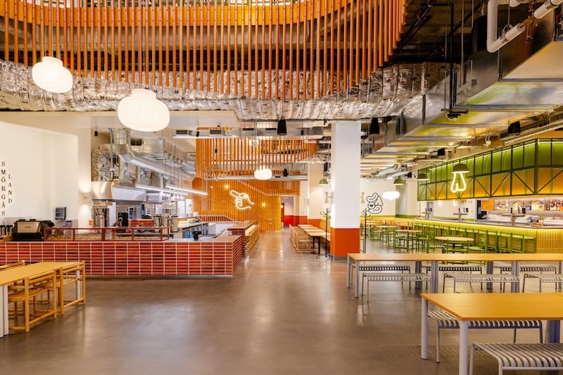 The ground floor of Saluhall. Image courtesy of Saluhall.