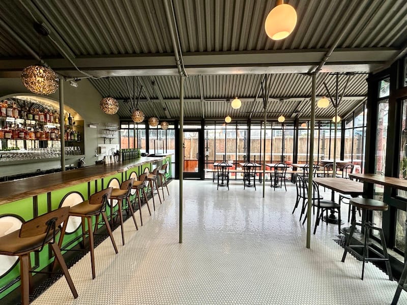 Check out that shiny new tiled floor! Photo: © tablehopper.com.