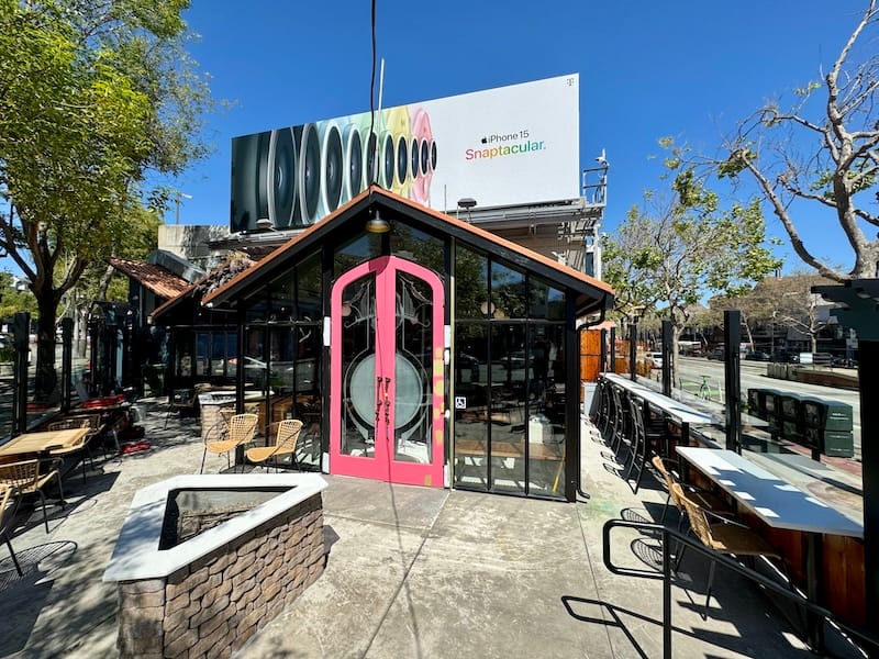 An early look at the new patio (and one of the fire pits). Photo courtesy of Tim Luym. 