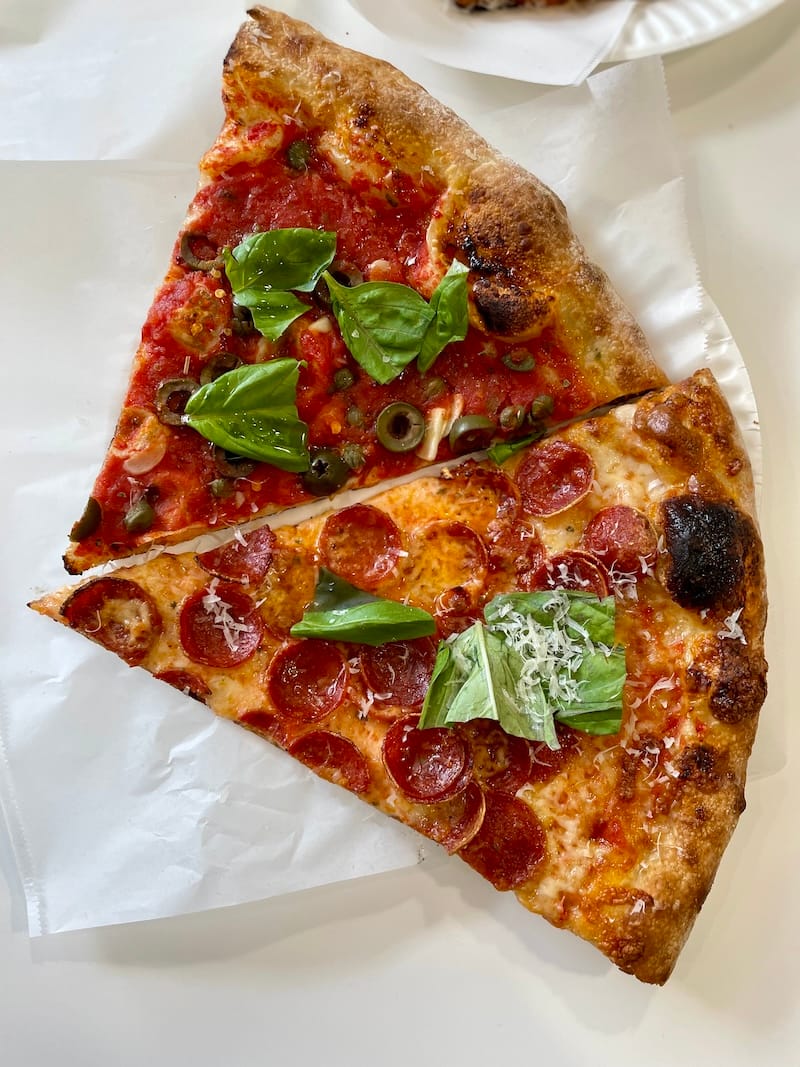 Slices from Outta Sight Pizza. Photo: © tablehopper.com.