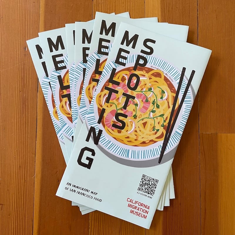 Melting Spots guide maps are available both online and on-site in participating restaurants. Photo courtesy of California Migration Museum.