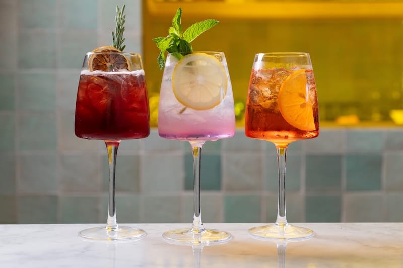 A trio of spritzes at the new Fiorella Noe (there are 12 in all!). Photo: Eric Palozzolo.