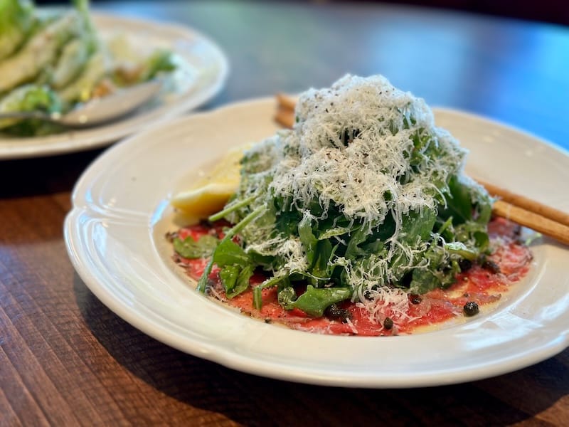 Beef carpaccio. Photo: © tablehopper.com.