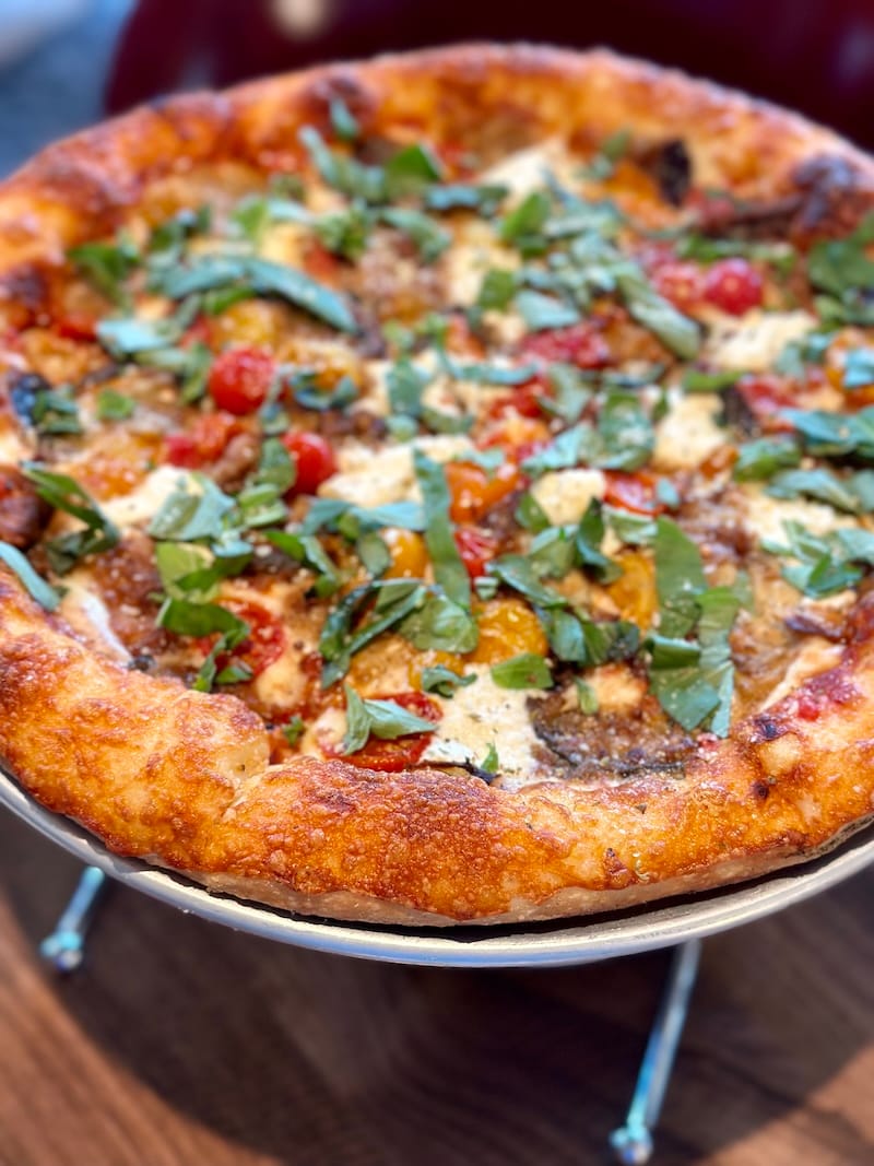 The eggplant parmizza. Photo: © tablehopper.com.