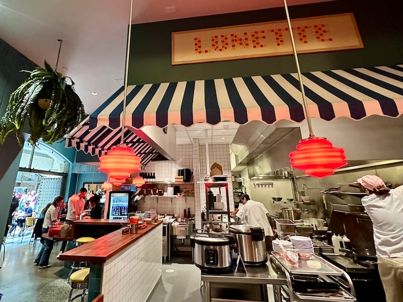 Lunette’s compact kitchen. Photo: © tablehopper.com.