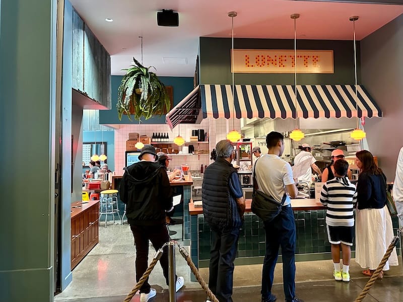 While you wait your turn to order at the counter, you can admire the engaging style of Lunette. Photo: © tablehopper.com.