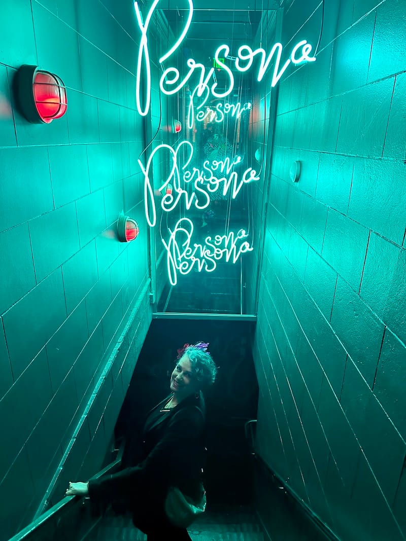 Down the stairs you go, sissy! Photo: © tablehopper.com.