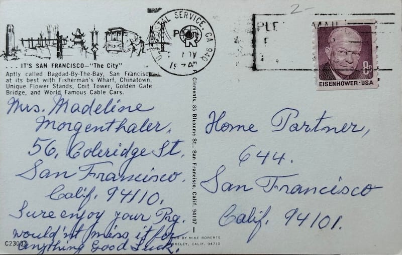 Postcard from the tablehopper vintage postcard collection.