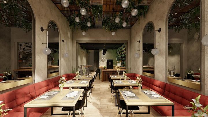 Architectural rendering of The Parthenon courtesy of Flower Construction Company.