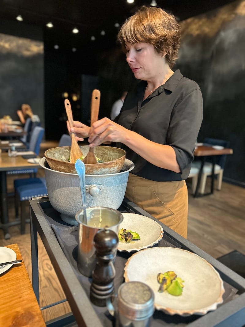 Table-side salad service at PrimeBird. Photo: © tablehopper.com.