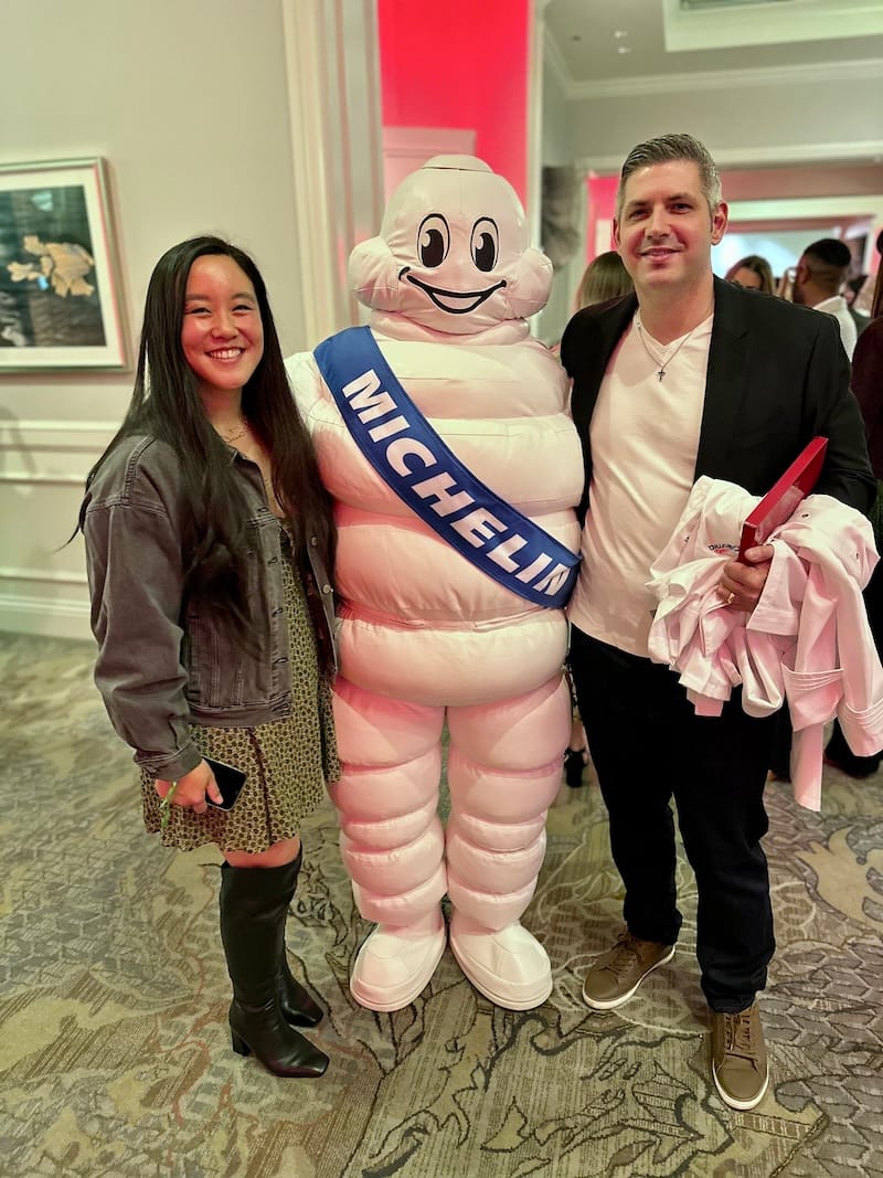 Chefs Serena Chow Fisher and David Fisher of 7 Adams at the end of the night. Photo: © tablehopper.com.