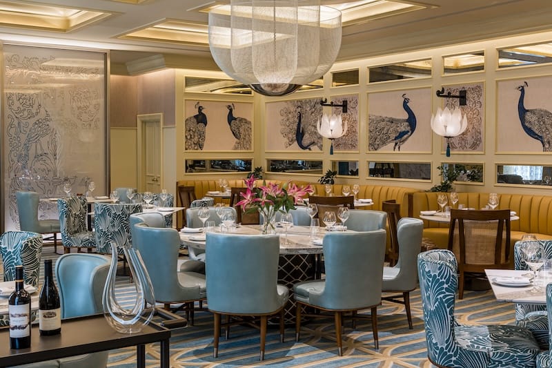 Bombay Brasserie’s stylish dining room. Photo: Vanessa Lentine Photography.