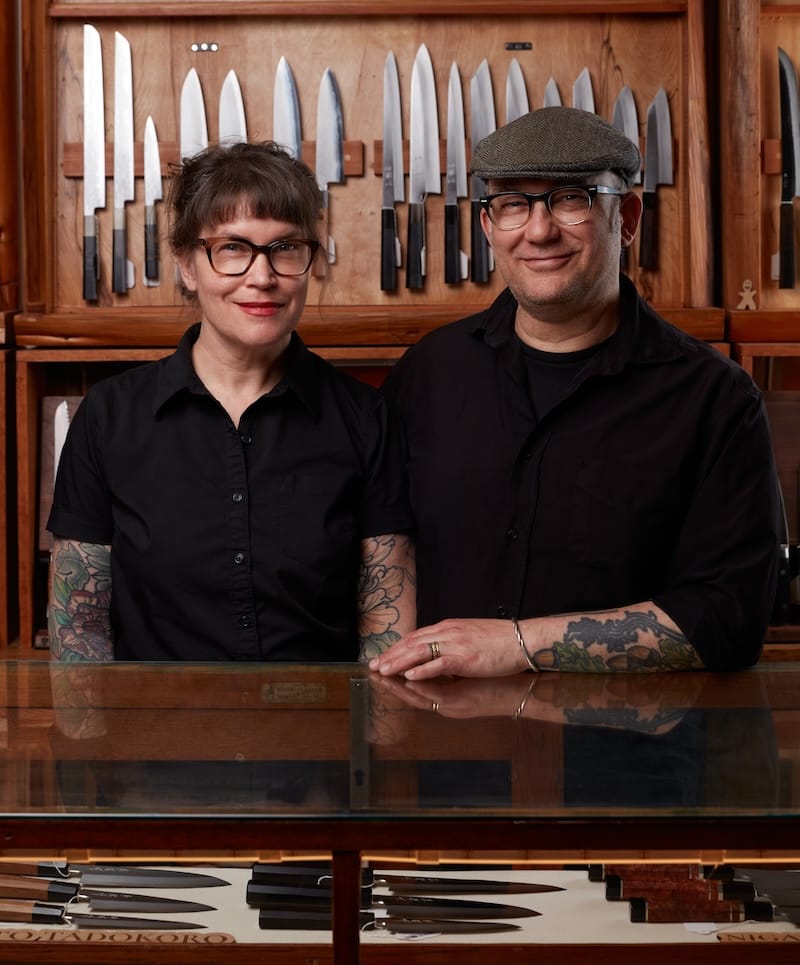 Bernal Cutlery owners Kelly Kozak and Josh Donald. Photo: Molly DeCoudreaux.