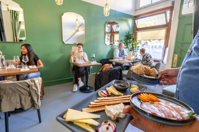 There are plenty of bites to go with your glass of wine. Photo courtesy of Gather Wine Lounge.