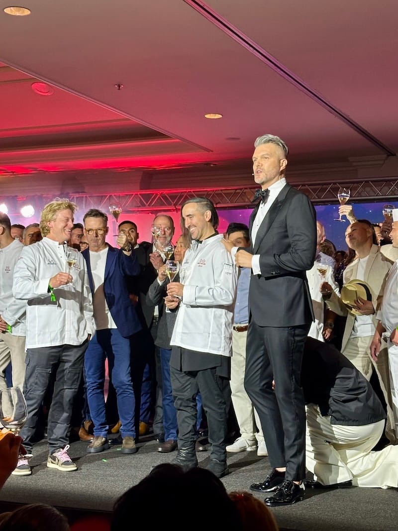 The stage at the end of the night. Photo: © tablehopper.com.