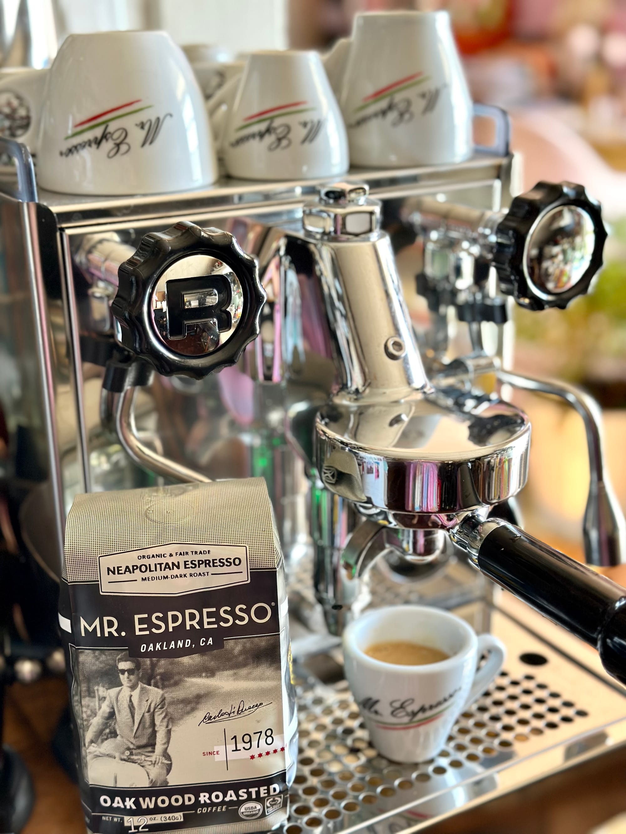 My rockin’ new setup at home that I’m excited to be pulling Mr. Espresso shots on every morning: a Rocket Appartamento espresso machine! Photo: © tablehopper.com.