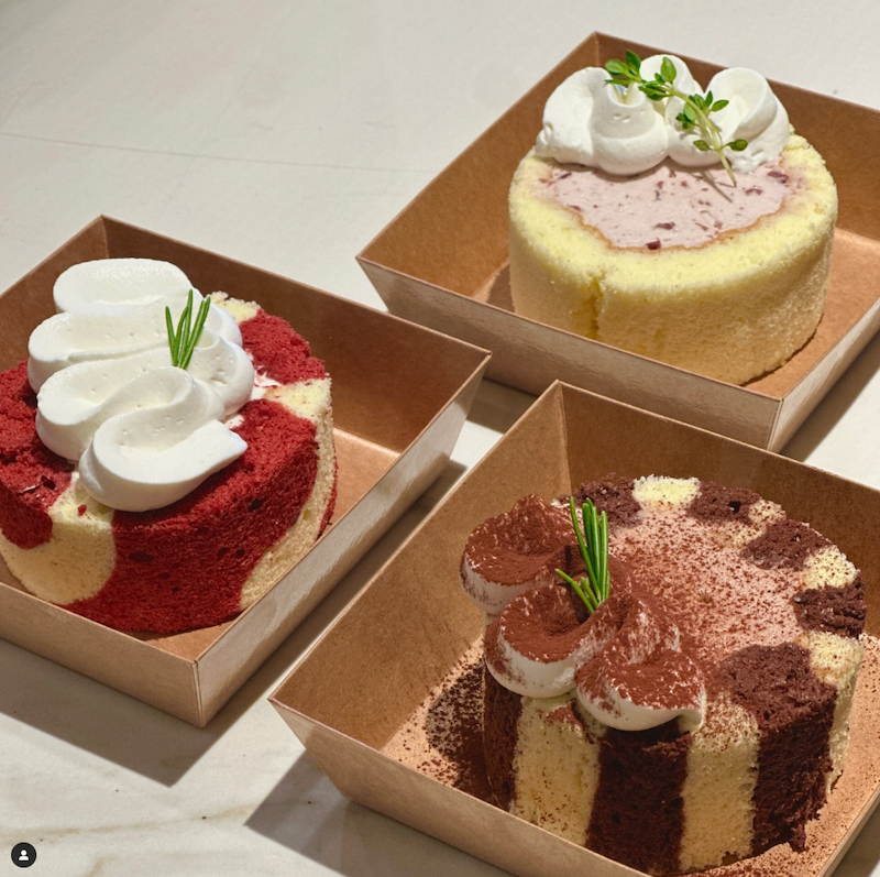 A sampling of sponge roll cakes from Rice Flour. Instagram photo via @riceflour_sf.