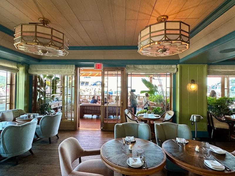 The downstairs lounge at The Bungalow Kitchen. Photo: © tablehopper.com.