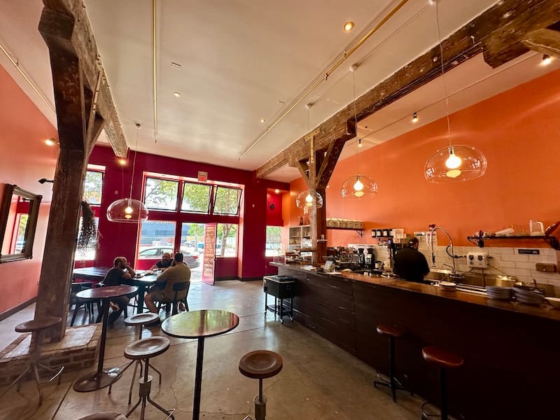 The colorful interior on a Saturday afternoon. Photo: © tablehopper.com.