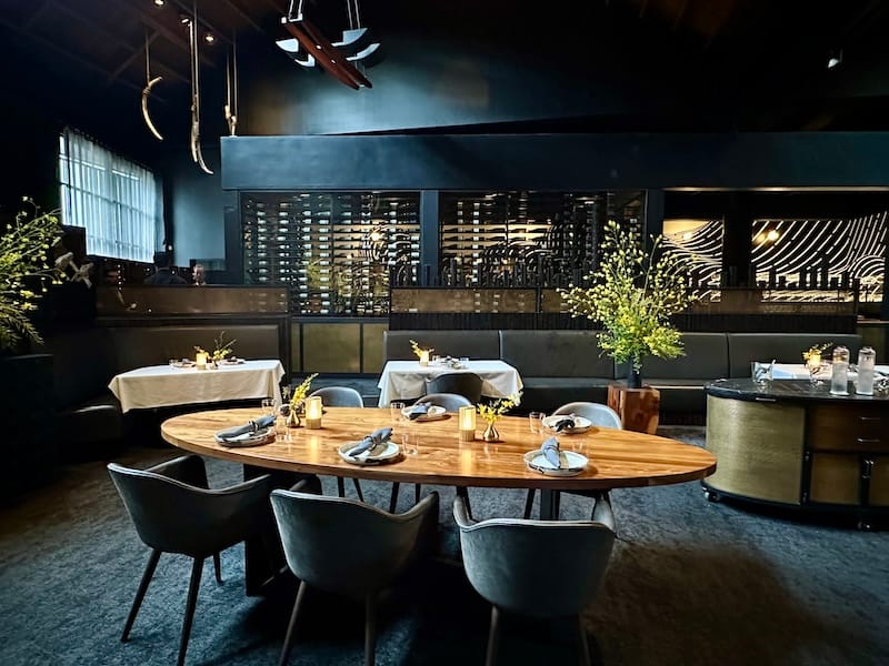 The dramatic dining room at Aphotic. Photo: © tablehopper.com.